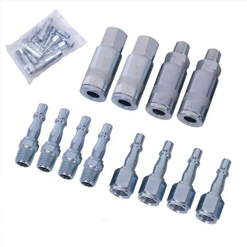 

British quick connector 12 piece set automation accessories 1 / 4 pneumatic connector manual insertion