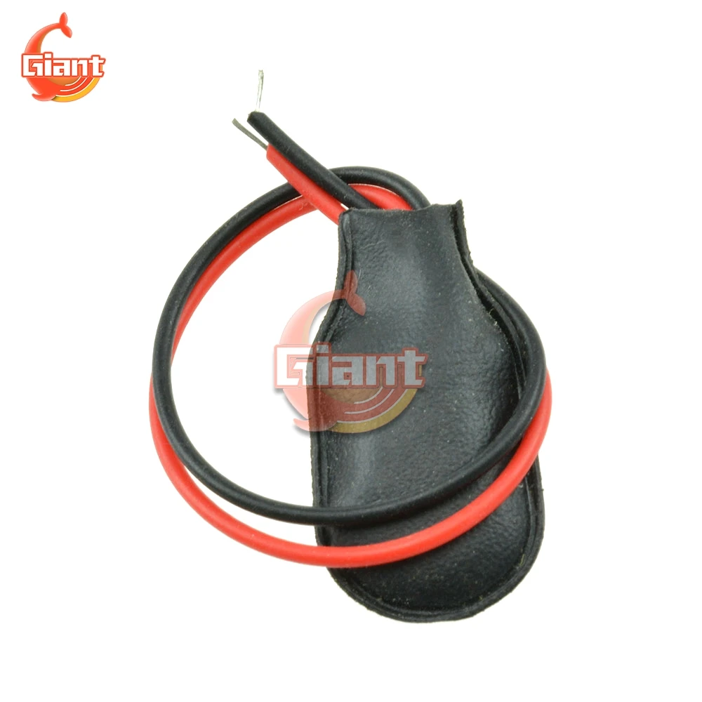 5pcs 9V 9 Volt Battery Clips Connector Holder Clip Snap On Connector Cable Lead Black 9V I-Fonts Battery Buckle Soft Shell