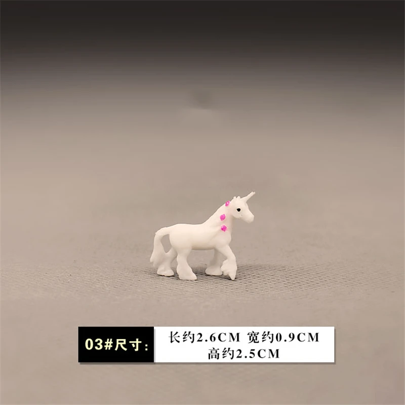 Unicorn Model Figurine Mini Small flying horse cute unicorn Figures DIY Model Action Figures Toys Doll Home Decoration