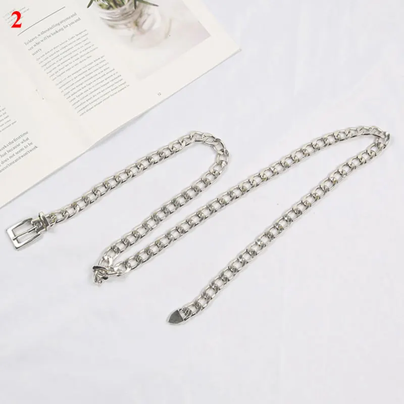 Metal Chain Women Belt Gold Silver Waist Chain Dress Jeans Cool Girls Lady Waistband Accessories Body Chain Fashion