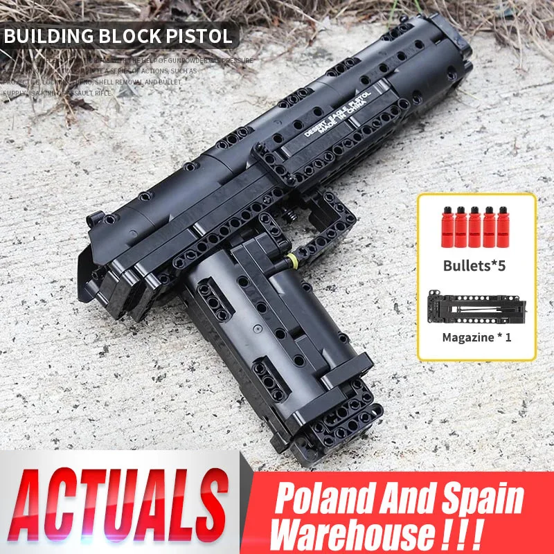 

Mould King 14004 SWAT Blocks Gun Desert Eagle Pistol Weapon Model Assembly Gun Bricks Block Kids Gifts PUBGed Blocks Gun Toy