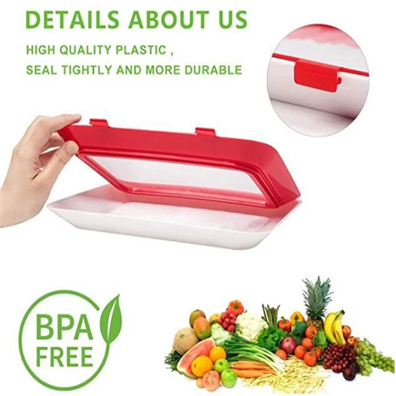 Creative Food Fresh-keeping Tray Food Vacuum Fresh-keeping Clapboard Refrigerator Food Storage