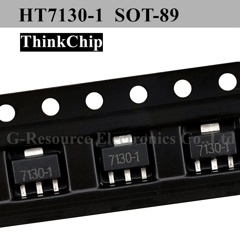 (20Pcs) HT7130-1 Sot-89 Smd HT7130 7130 (Markering 7130-1) laag Stroomverbruik Drie-Terminal Voltage Regulator