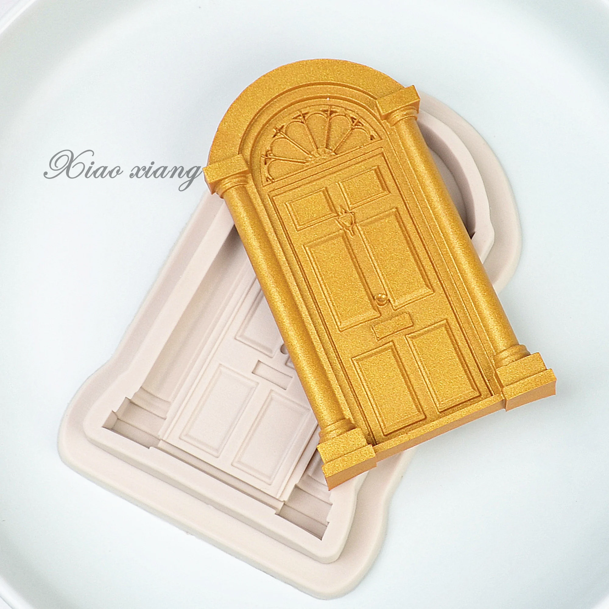 3D Christmas Door Lace Silicone Molds For Baking Cake Chocolate Mousse Fondant Mold Baking Decoration Tools Resin Kitchenware