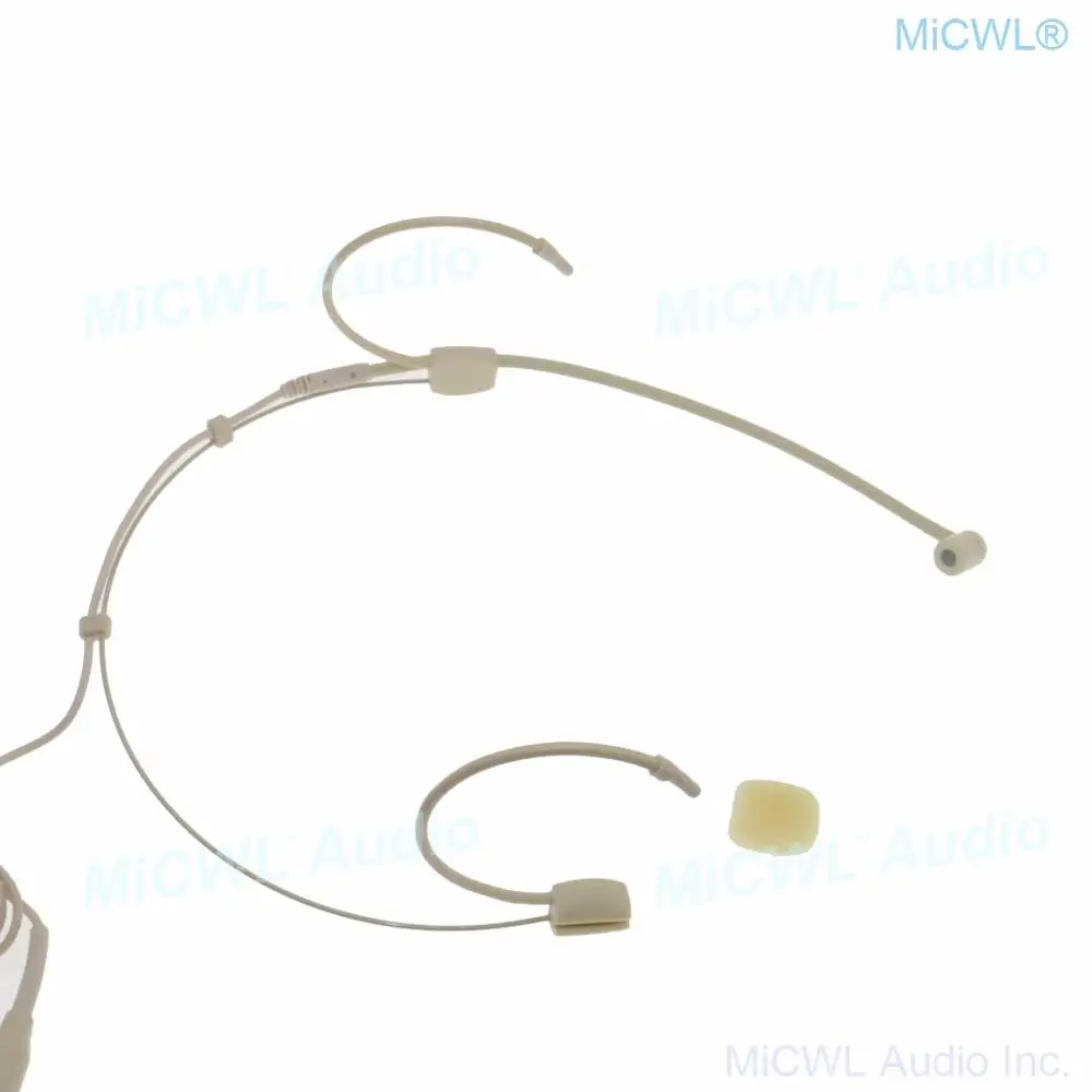 MiCWL-ميكروفون سماعة رأس ، لون بيج ، لسلسلة MiPro action ، ميكروفون لاسلكي أحادي الاتجاه ، TA4F Lock ACT35
