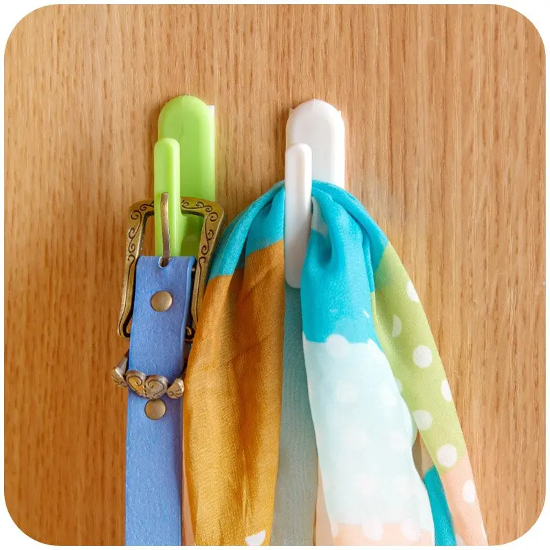 1set Self-adhesive wall hook organizer curtain holder Window Drapery Hooks Curtain Tieback Buckle Clamp Fastener