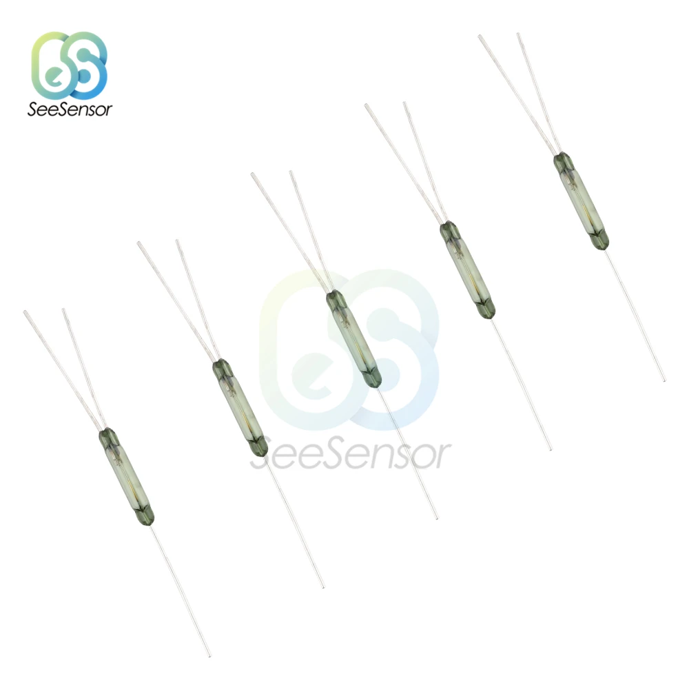 5Pcs/lot  2.5*14mm Reed Switch 3 pin Magnetic Switch Normally Open Normally Closed Conversion 2.5X14MM NO NC Conversion