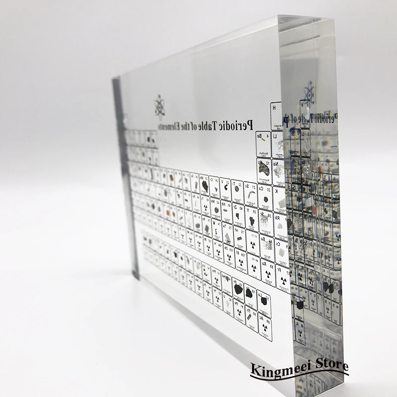 Large Stock Acrylic  Periodic Table  Chemical Periodic Table Acrylic Crystal Physical Periodic Table Gifts  Real Elements inside