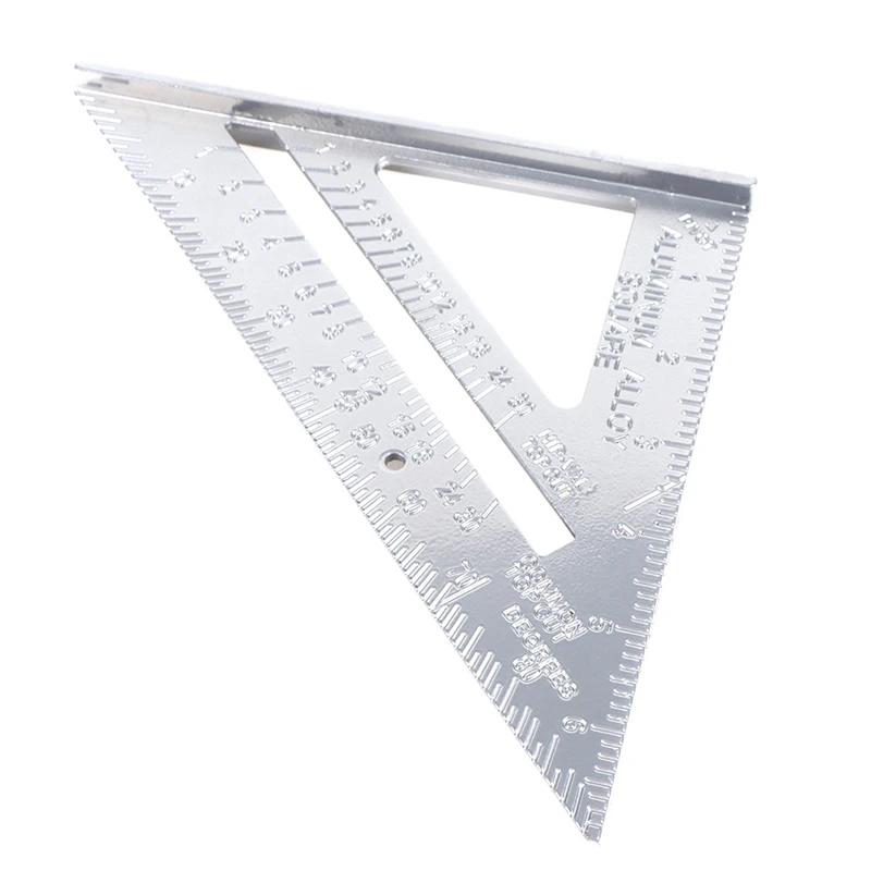 Triangle Ruler 90 Degree Thickening Angle Rule Aluminum Alloy Carpenter Measurement Square Ruler Layout Tool Measurement Tool
