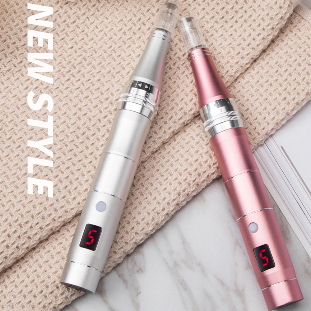 Wireless 5 Speed Dermapen Electric Auto Micro Needle System Professional Mesotherapy Tool Skin Care MTS Derma Pen Microneedling