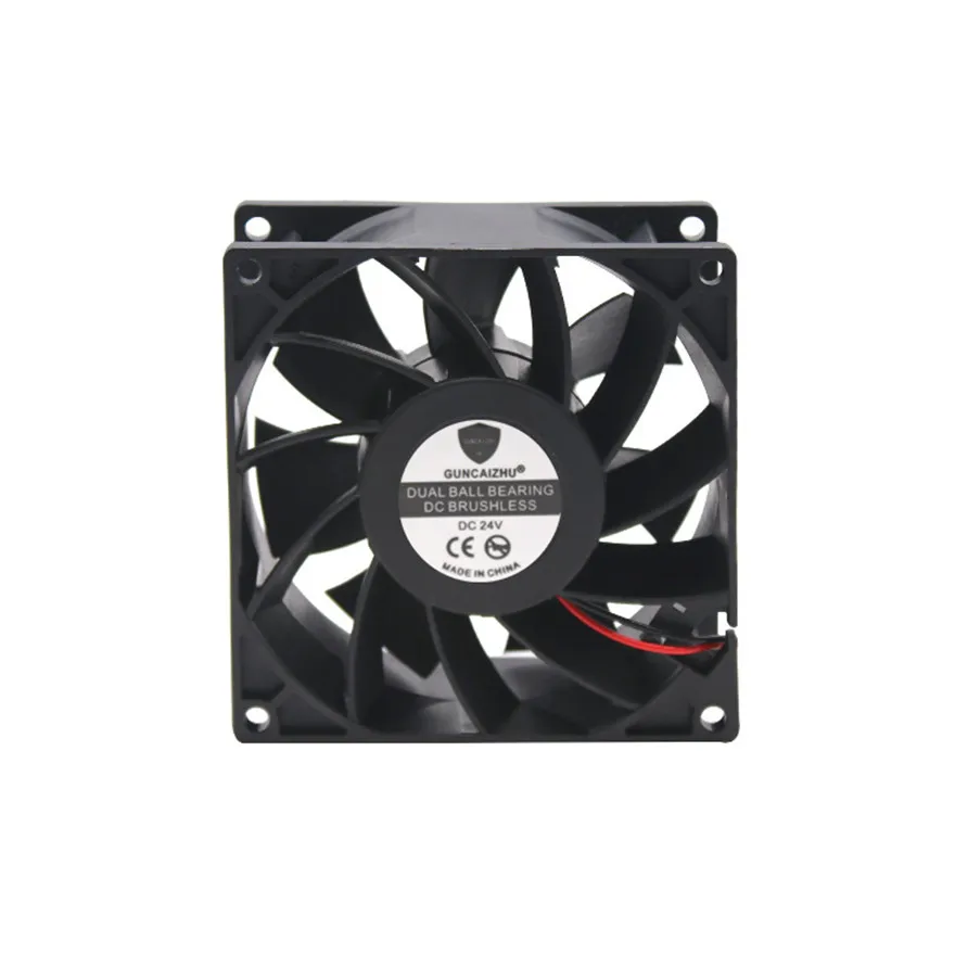 Dual Two Ball Bearing 90MM 9CM 9038 9238 Big Wind Fan 90x90x38mm DC24V Computer Case Cooling Fan 2PIN