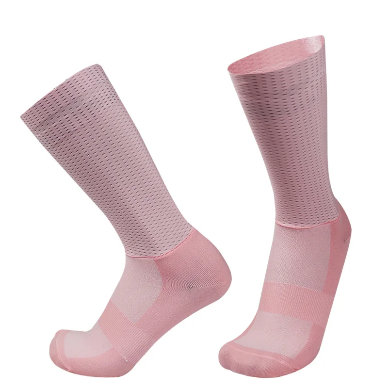 Neue Pro-Team Aero-Socken Rutschfeste Silikon-Radsocken für Herren Fahrrad-Sport-Laufsocken Calcetines Ciclismo