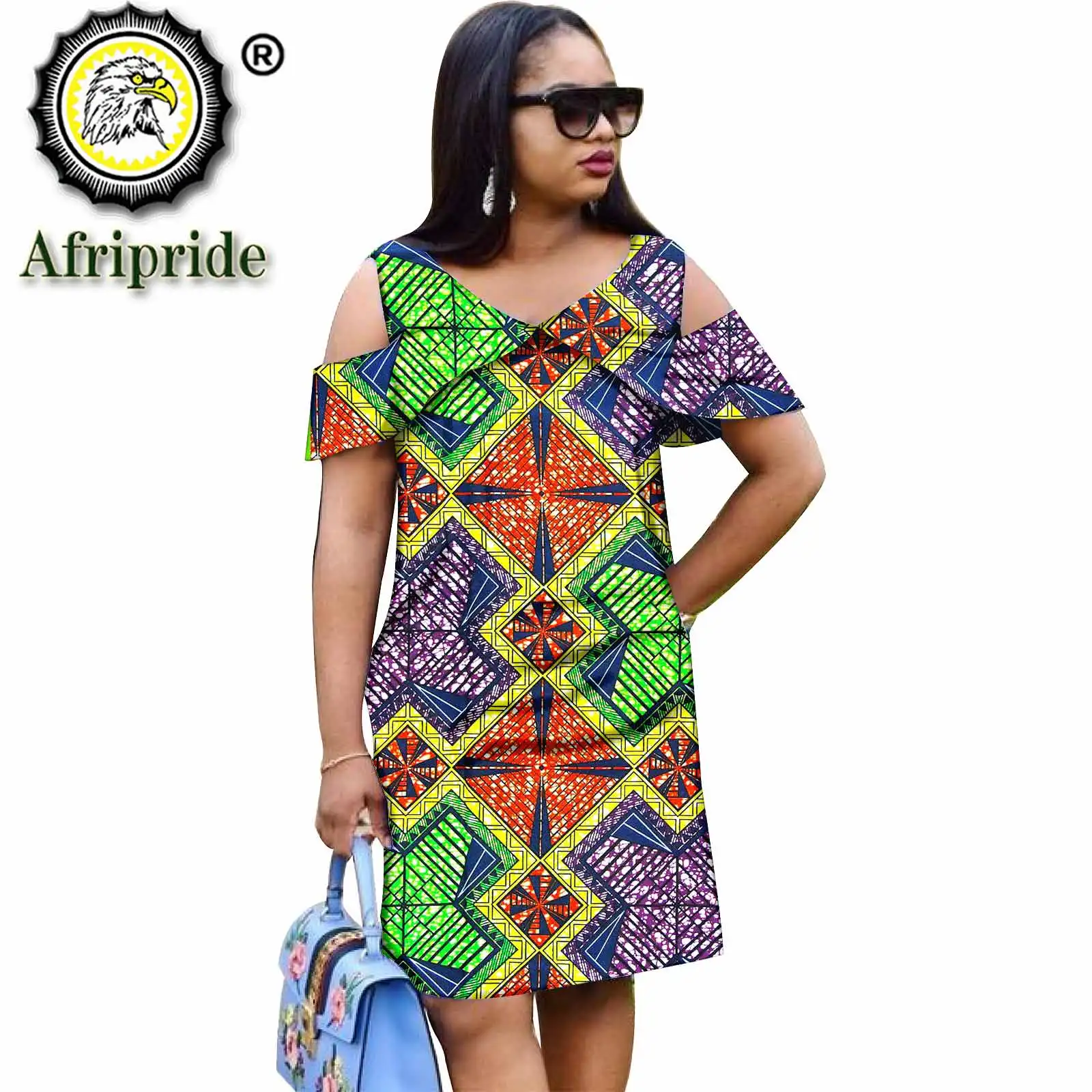 bubu dress short African Print Short Bubu Dress: Ankara Summer Gown with Belt
