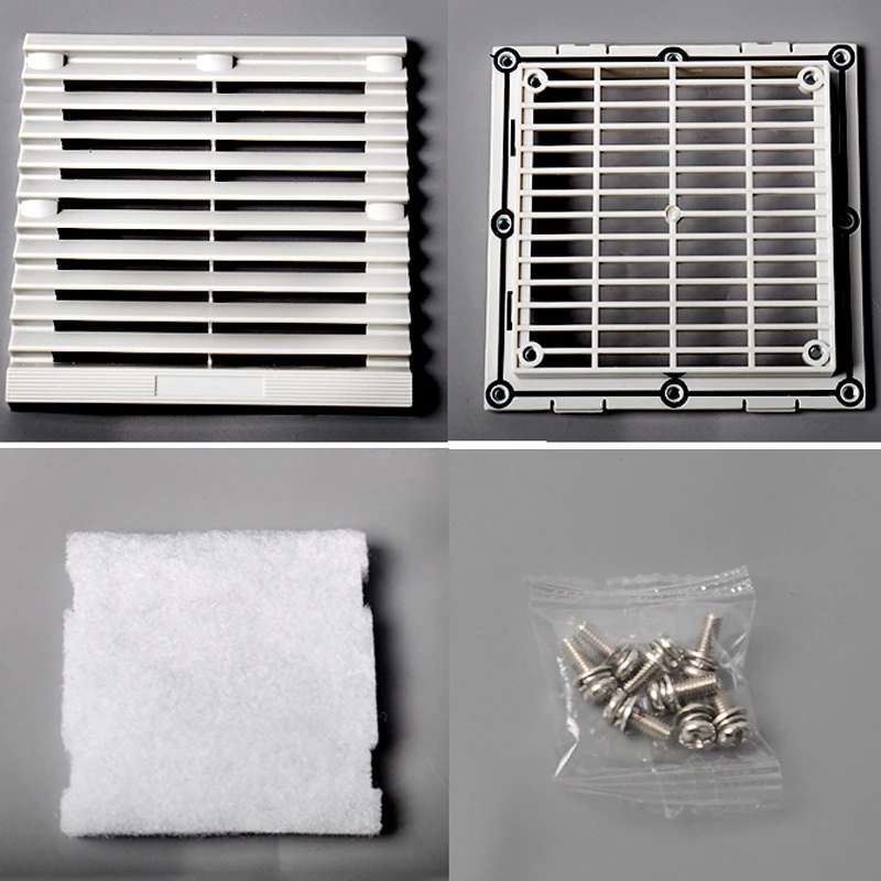 ZL-804 schrank Lüftungs filter Set Rollläden Abdeckung Lüfter Kühlergrill Lamellen Gebläse Abluft ventilator Filter Filter ohne Lüfter