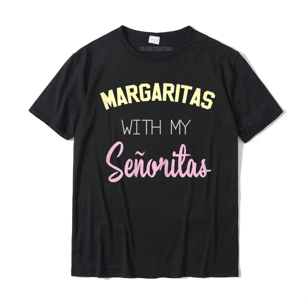 Womens Drinking Funny Taco Tuesday Margarita With My Senoritas Tee T-Shirt Adult Oversized Casual Tops Shirt Cotton T Shirts