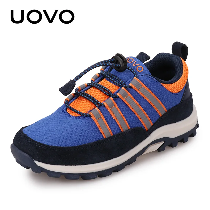 UOVO New Boys Shoes Girls Sports Autumn Children Footwear Unisex Breathable Kids Casual Sneakers Eur #32-38