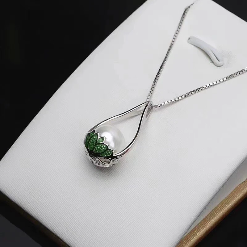 

Изысканные DIY крепления 925 стерлингового серебра Кулон Базовые Настройки крепления выводов Запчасти для с жемчугом и кристаллами нефрита Агат 5 шт./лот