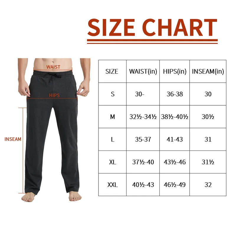 남성 코튼 요가 라운지 바지 오픈 하단 조깅 러닝 피트 운동복 트레이닝 복 주머니