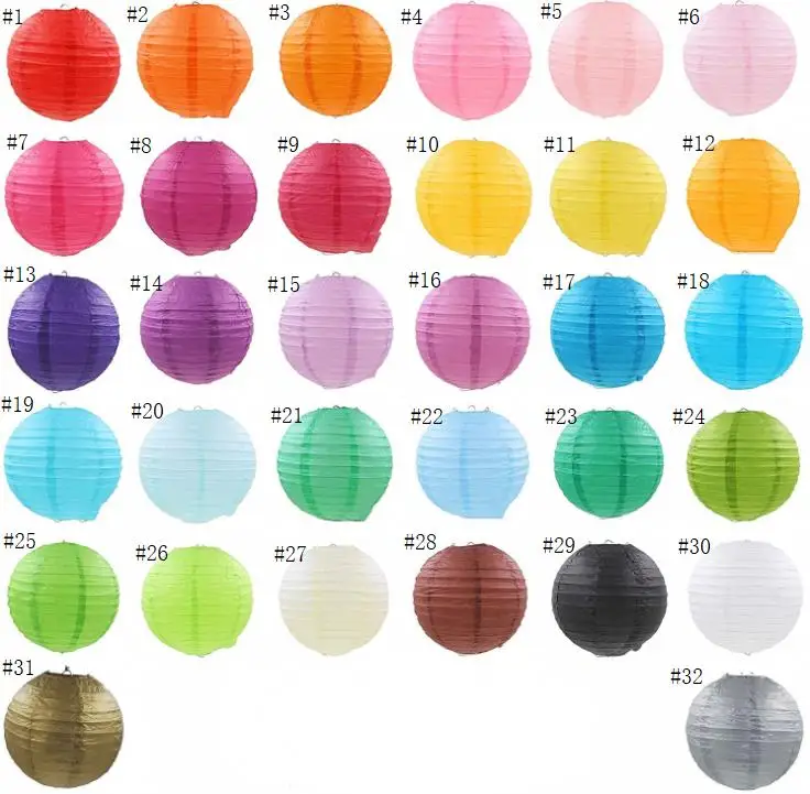 

wholesale 500pcs 16" Round Paper Lantern 40cm Chinese Paper Lantern Wedding Lantern Festiv Decoration SN3905