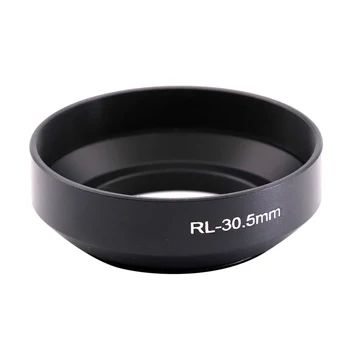 30.5mm(M30.5x0.5) vidalı Metal Lens Hood tüm 30.5mm Rollei Lens ve Rollei 35S / 35SE kamera