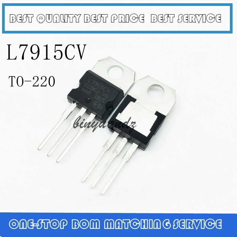 Reguladores de tensão 10cv, l7810cv, l7912cv, l7908cv, l7909cv, l7915cv, l7905cv para-220