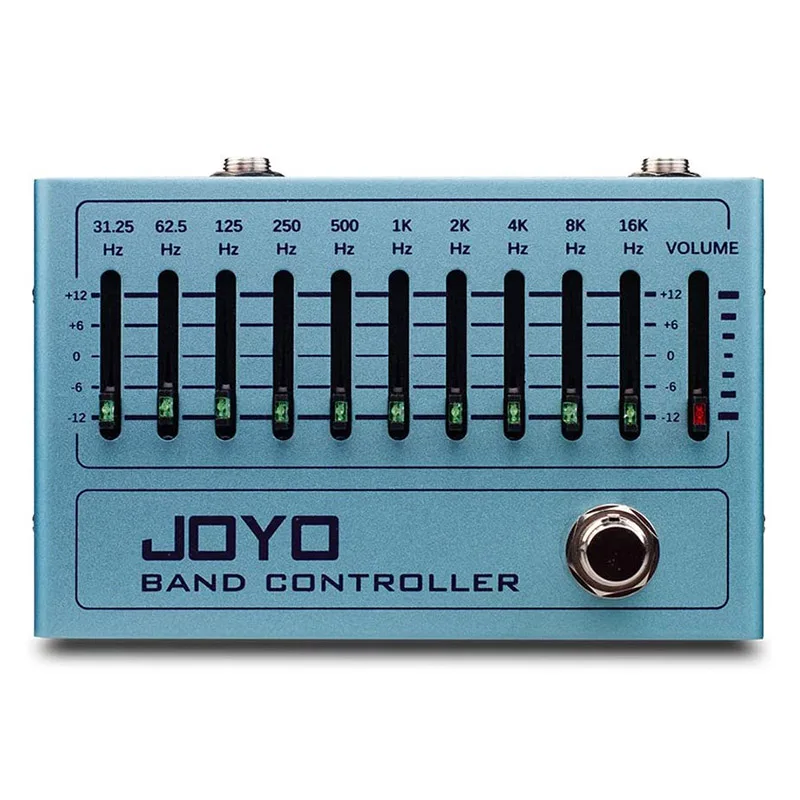 JOYO R-12 Band Controller Equalizer 10 Band EQ Pedal for Guitar & Bass, Guitar Effect Pedal, 31.25Hz to16kHz, True Bypass