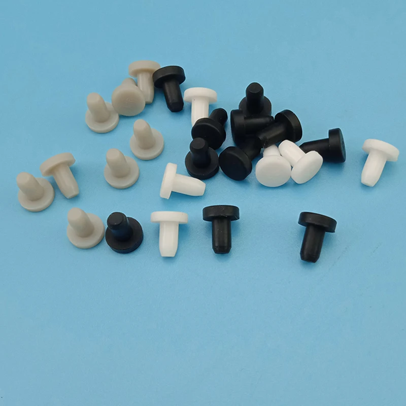 10pcs T type Silicone rubber Plug Stopper Hollow Sealing Bung 4mm 4.3mm 4.5mm 4.8mm 5mm 5.3mm Round Test Tube caps Hole Masking