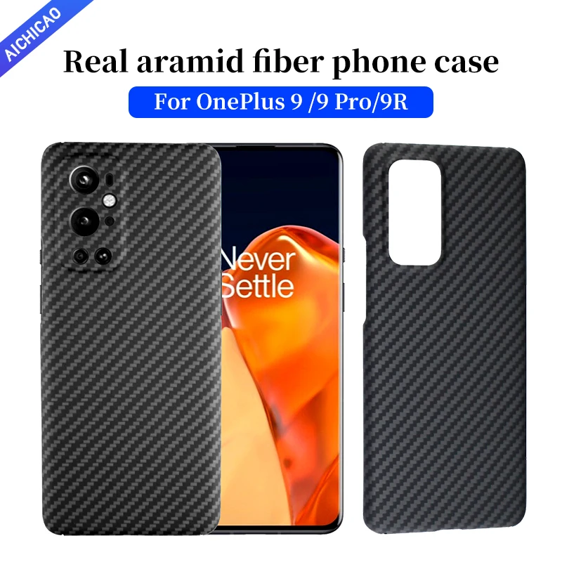 

Чехол для телефона ACC-Real из углеродного волокна для OnePlus 9 Pro, чехол для телефона из арамидного волокна, ультратонкий, с защитой от падения, корпус OnePlus 9 R