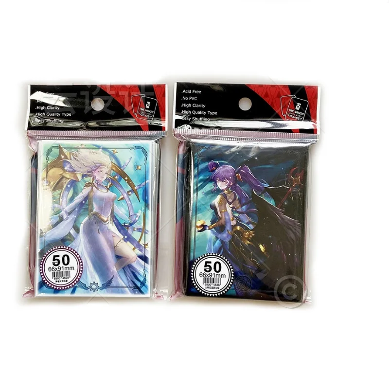 100pcs/Lot Card Sleeves Goddess Phoebe Eris Lie Card Protector 66x91mm Card Shield d for Board Game TCG/MTG/PKM Trading Cards