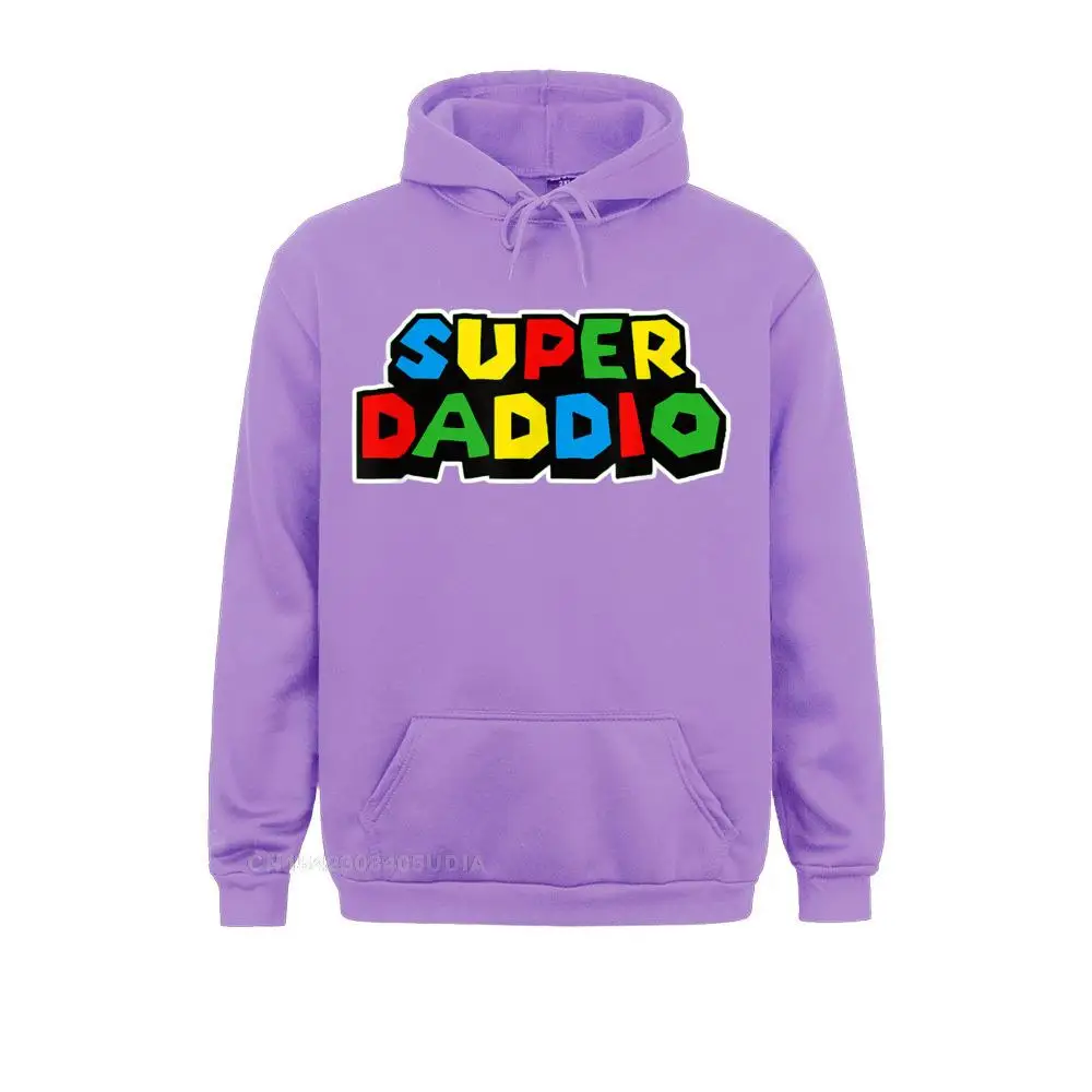 Mens Super Daddio Hoodie Funny Saying Gamer Video Game Geek Dad Hoodie Hoodies Mens Sweatshirts Slim Fit Sportswears New Coming