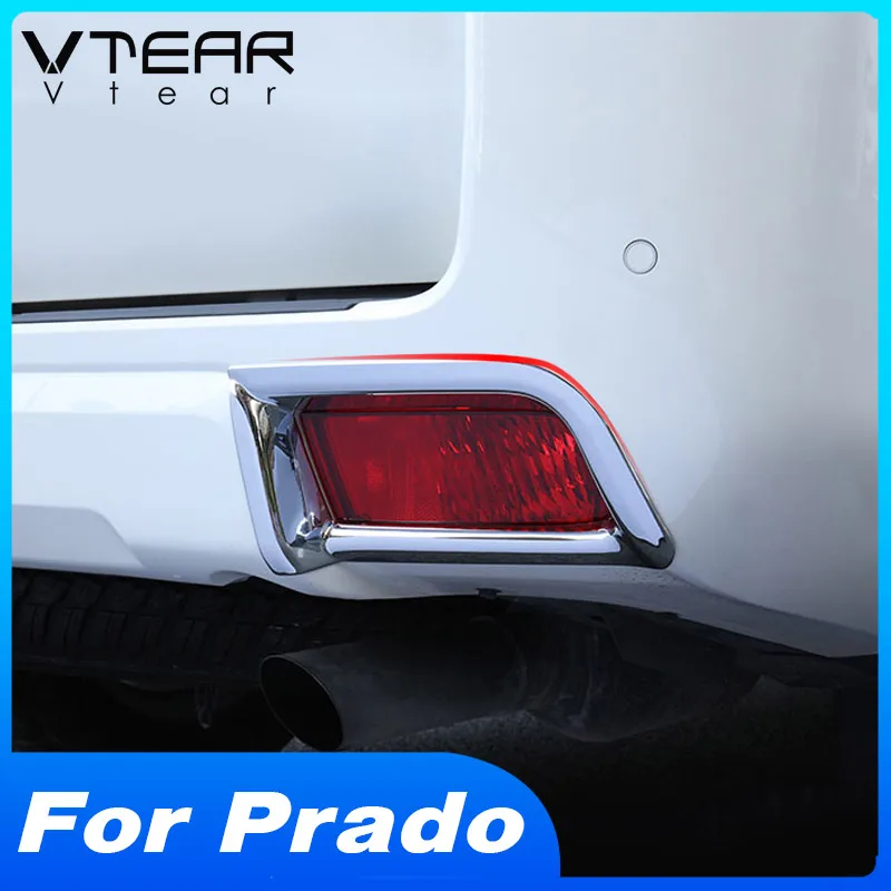 Vtear For Toyota LAND CRUISER Prado 150 exterior rear front fog lights frame styling trim cover Car accessories cover parts 2020