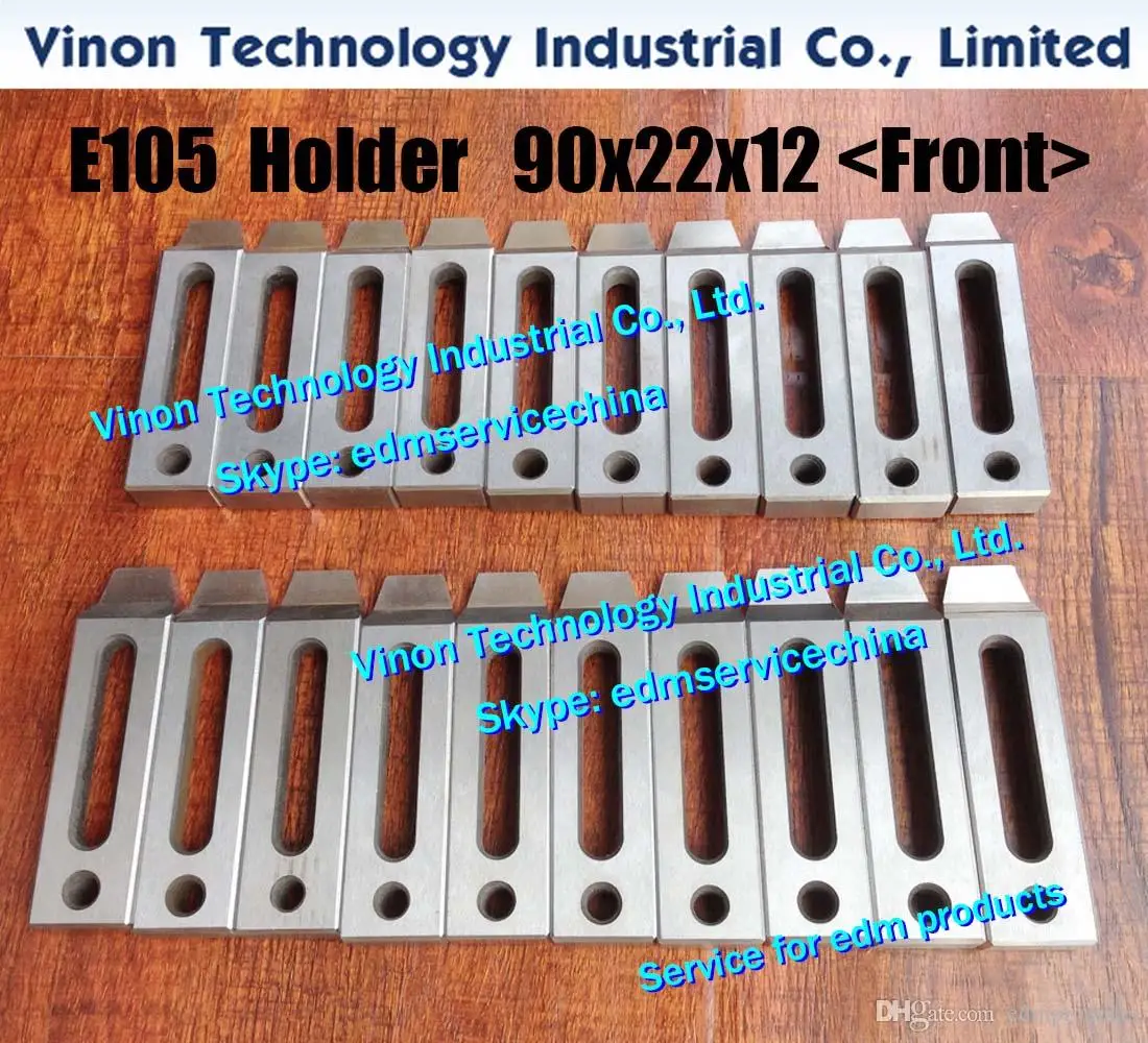 (2pcs/lot) 90Lx22Wx12mm with M8 Hole E105 EDM Clamping Jig Holder Parts (Front Type) for All Wire Cut Machines, Wire-EDM Clamp