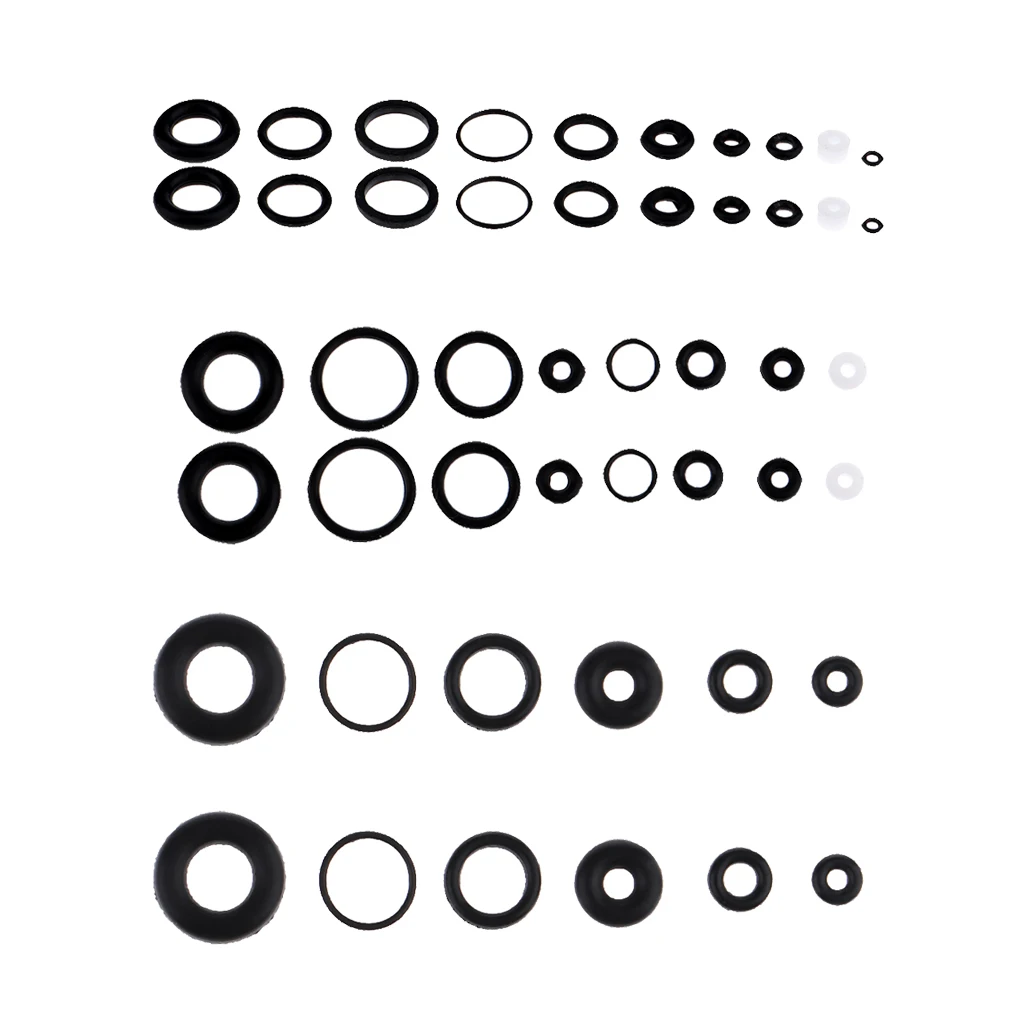 6 Sets Black O- Rubber Seals Suitable For Airbrush Internal Sealing