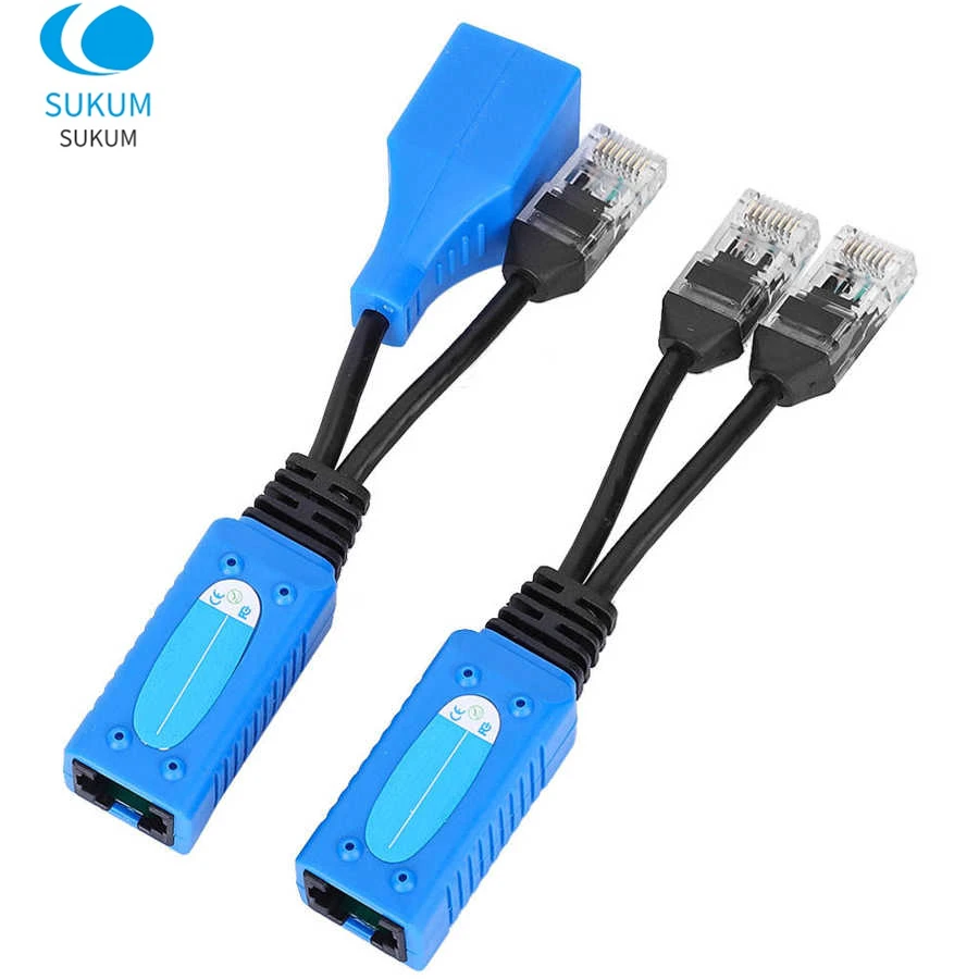 

CCTV POE Splitter Cable Two Camera Use One Network RJ45 Connect POE Adapter For IP Camera