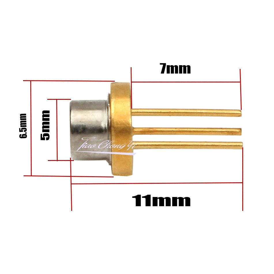 Diode laser infrarouge IR, diode électroluminescente, métal 0.2W, LED 808nm, 200mW, 1.8-2.0V, LD TO-18mm, 5.6mm, 10 pièces