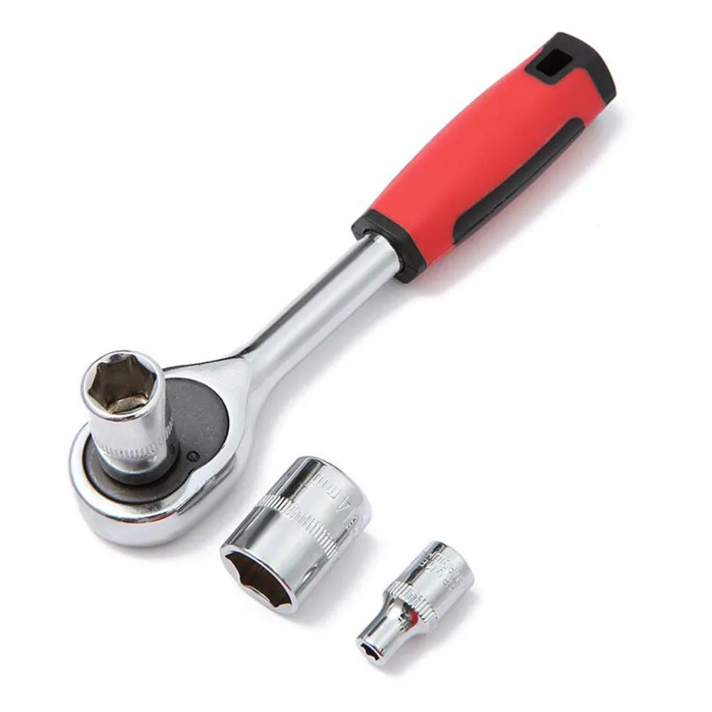 Car Repair Tool 46 PCS 1/4-Inch Socket Set Car Repair Tool Ratchet Torque Wrench Combo Tools Kit Auto Repairing Tool Set