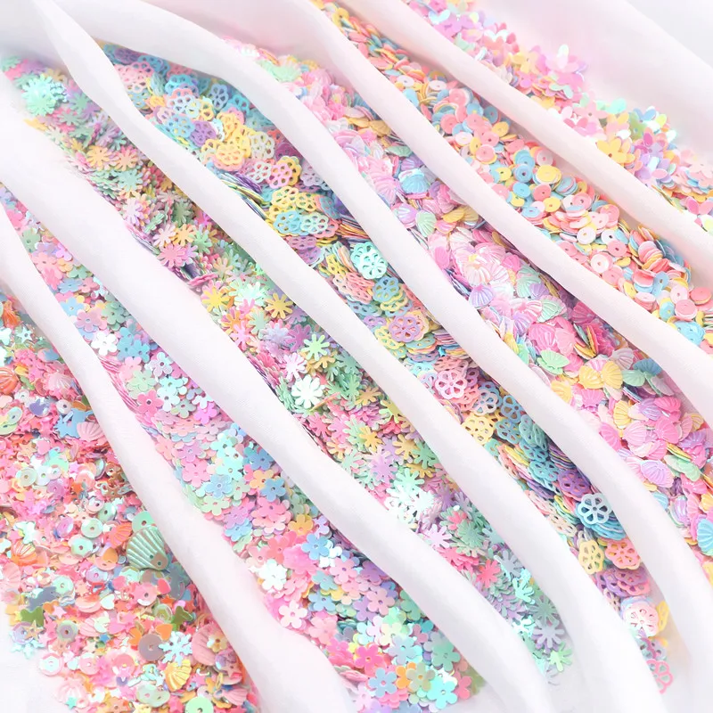 Macaroon Paillettes PVC Confetti Glitter Sequins For Crafts Nail Art Decoration Paillettes Sequin DIY Sewing Accessories 10g