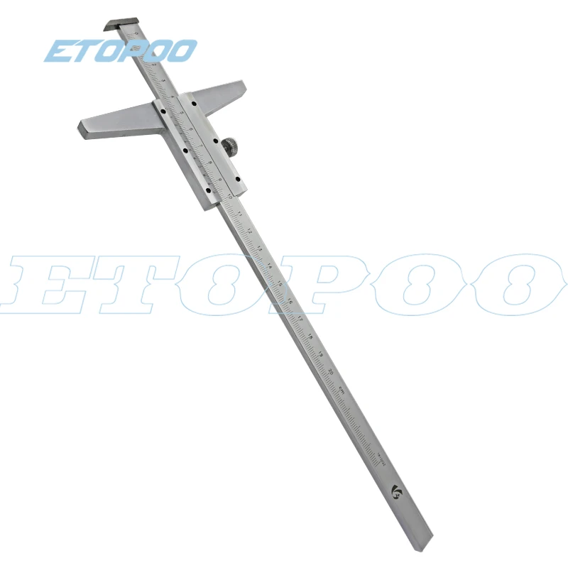 0-200mm 0.02mm stainless steel Depth vernier caliper with hook depth gauge depth measuring tools paquimetro