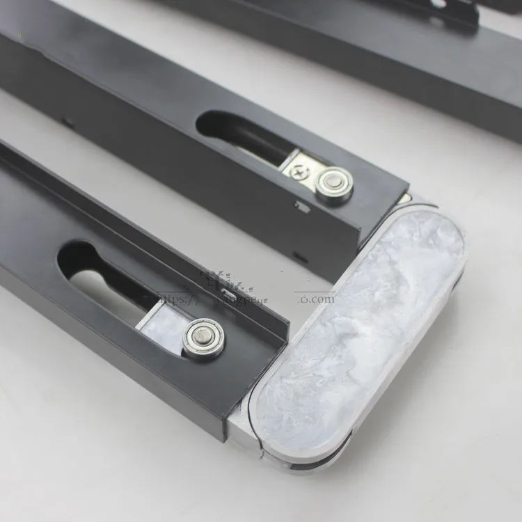 Acessórios de ferragem de mesa dobrável multifuncional retrátil mesa de jantar mesa lateral armário de vinho guia escondido trilho invisível c