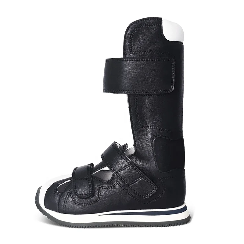 Imagem -03 - Menino Meninas Fisioterapia Ortopedia Afo Sapatos Palsy Cerebral Crianças Preto Ortopédico Corretivo Calçado Size23 a 37 Crianças