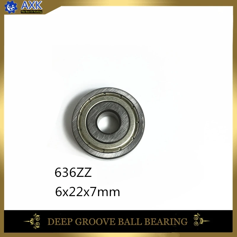 

636ZZ Bearing 6*22*7 mm ( 10 Pcs ) ABEC-1 Grade 636Z Miniature 636 ZZ Ball Bearings