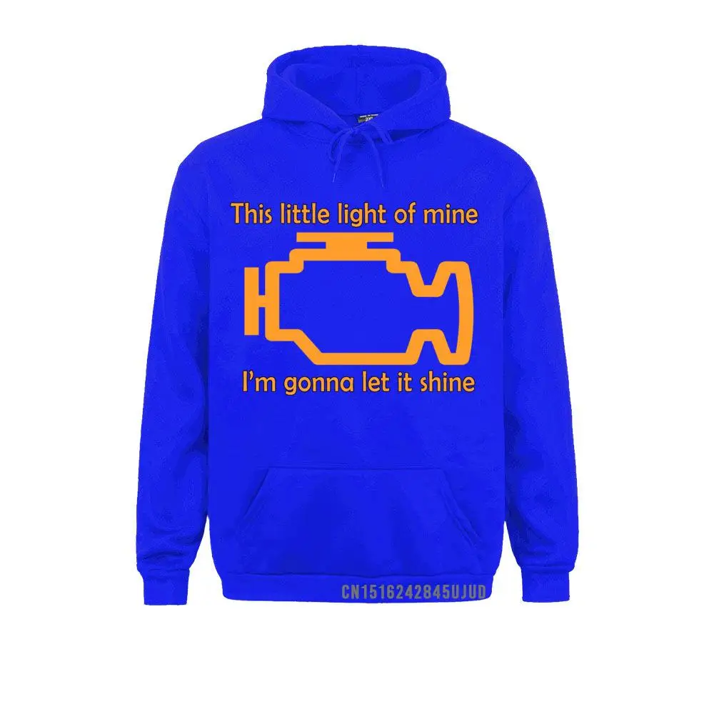 Check Engine Let It Shine Mechanic Men's Sweatshirt Car Fix Engineer Vintage Coats Long Sleeve Hoodies Costume Printed Clothes