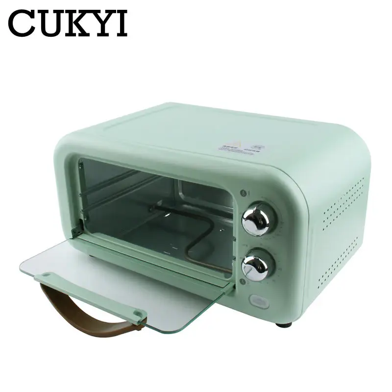 CUKYI Mini Multifunctional Bake Oven 12L Household cookies Cake Chicken Pizza Crepe Baking Machine Household Electric ovens