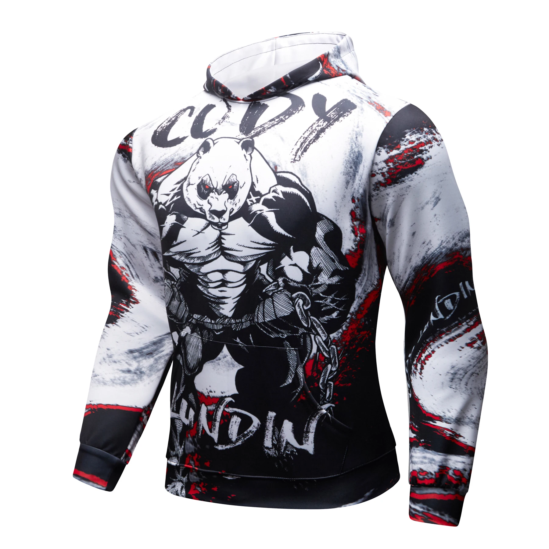 Sublimation Digital Print Hoodies for Men Oversize Styles Sports Clothing Long Sleeve Sweatshirts Thermal Leisure Streetwear