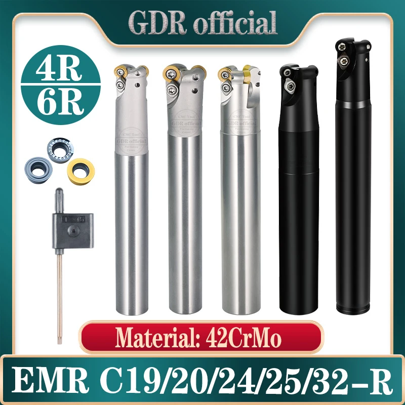 EMR C12 C15 C16 C19 C20 C25 C32 Milling cutter Round Nose end mill R4 4R 5R 6R Round Nose Milling Cutter bar milling Cutter head