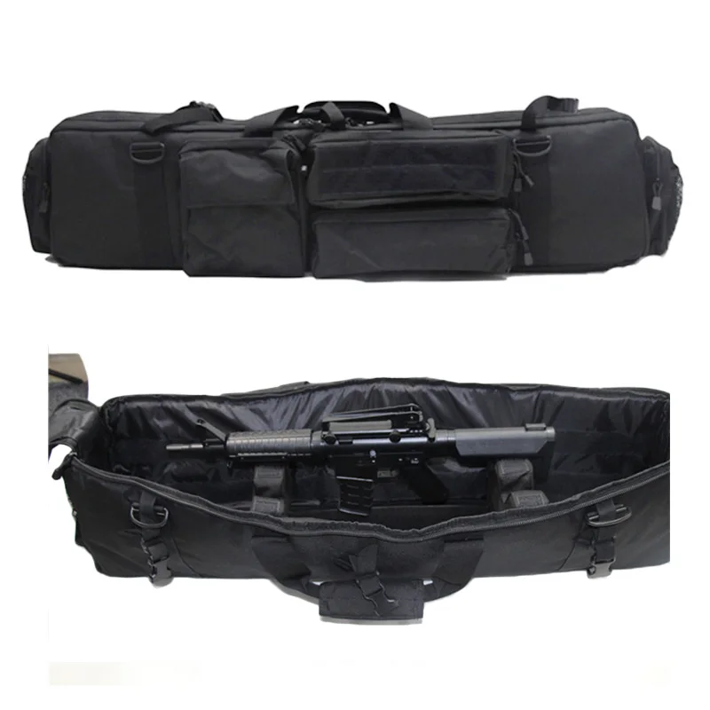 Tactical Dual Gun Bag Military Hunting Sniper Backpack Double Rifle Carry Hunting Bags for M249 M4A1 M16 AR15