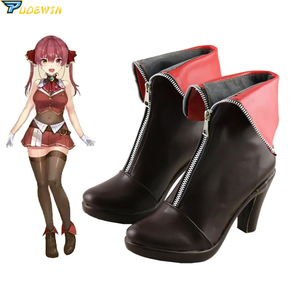 Vtuber Hololive Houshou Marine Cosplay Shoes Boots