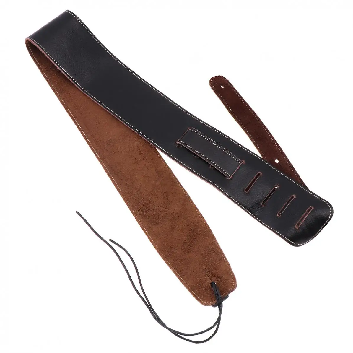 Genuine Leather Suede Cowhide Adjustable Guitar Strap for Acoustic Electric Guitar Bass