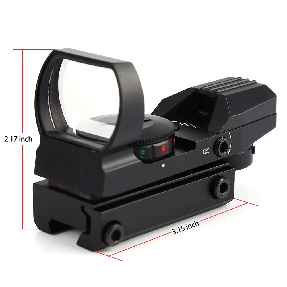 Mira telescópica de punto rojo para caza, visor de cola de milano, ideal para rifle, francotirador táctico, 11/20mm