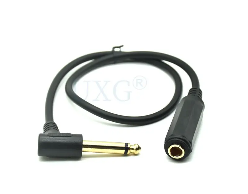 6.35MM MONO MALE TO FEMALE TO PATCH CABLE- 1/4\